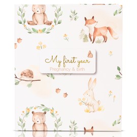 LES IMPRESSIONS BOURG-ROYAL Baby First Year Memory Book - Simple Hardcover Keepsake Milestone Book For Boys Or Girls - Record Every Event from Birth Age - Gender Neutral Pregnancy Gift for Baby Shower