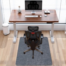 Jakarl Office Rolling Chair Mat for Hardwood Tile Floor, Computer Gaming Under Desk Low-Pile Rug, Large Anti-Slip Floor Protector Mat for Home Work