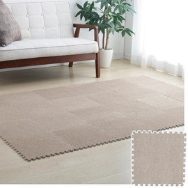 Iris Ohyama JTM-32 (CPT) Joint Mat, Tile Carpet, Brown, Width 12.6 x Depth 12.6 x Height 0.2 inches (320 x 320 x 6 mm), Carpet Type