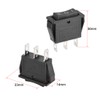 sourcing map SPDT Boat Rocker Switch Black Toggle Switch for
