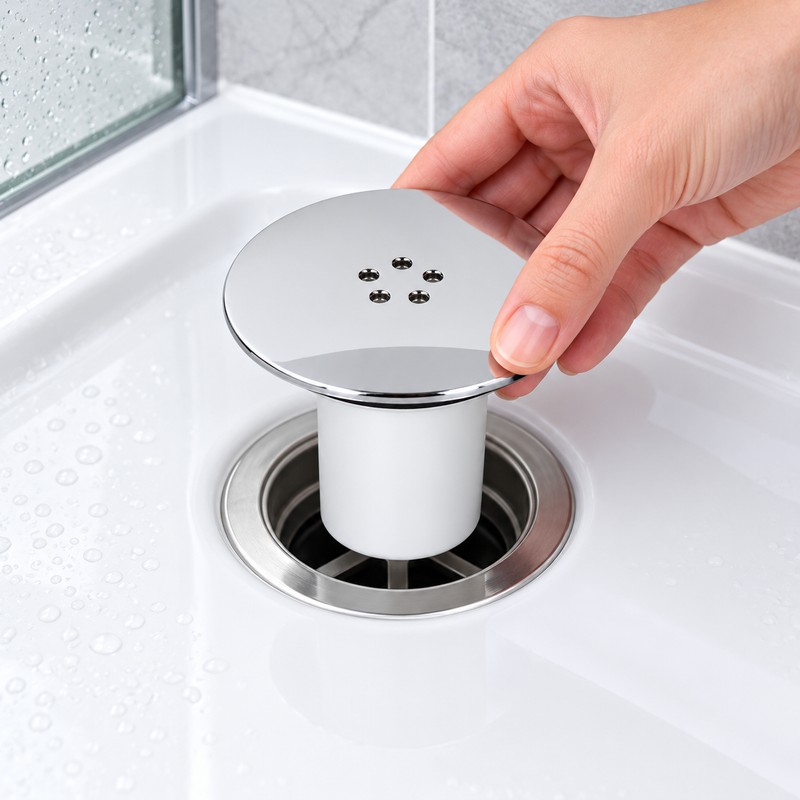 Fast Flow Shower Drain Cover with Hair Trap – Replacement