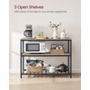 VASAGLE Kitchen Island with 3 Shelves, 47.2 Inches Width Kitchen