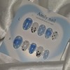 Blue Dot Angel [Handmade Nail Tip] Emily Nail - Short