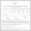 Exclusive Home Vine 1" Curtain Rod and Finial Set, Oil