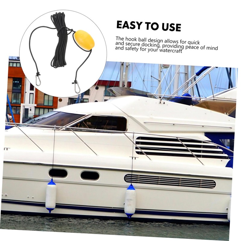 BESPORTBLE Easy Attachment Boat Tow Rope Hook Ball Float Rope