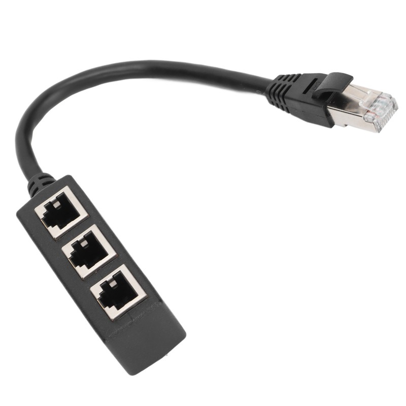 RJ45 Ethernet Adapter Cable Extension Function 1 to 3 Port