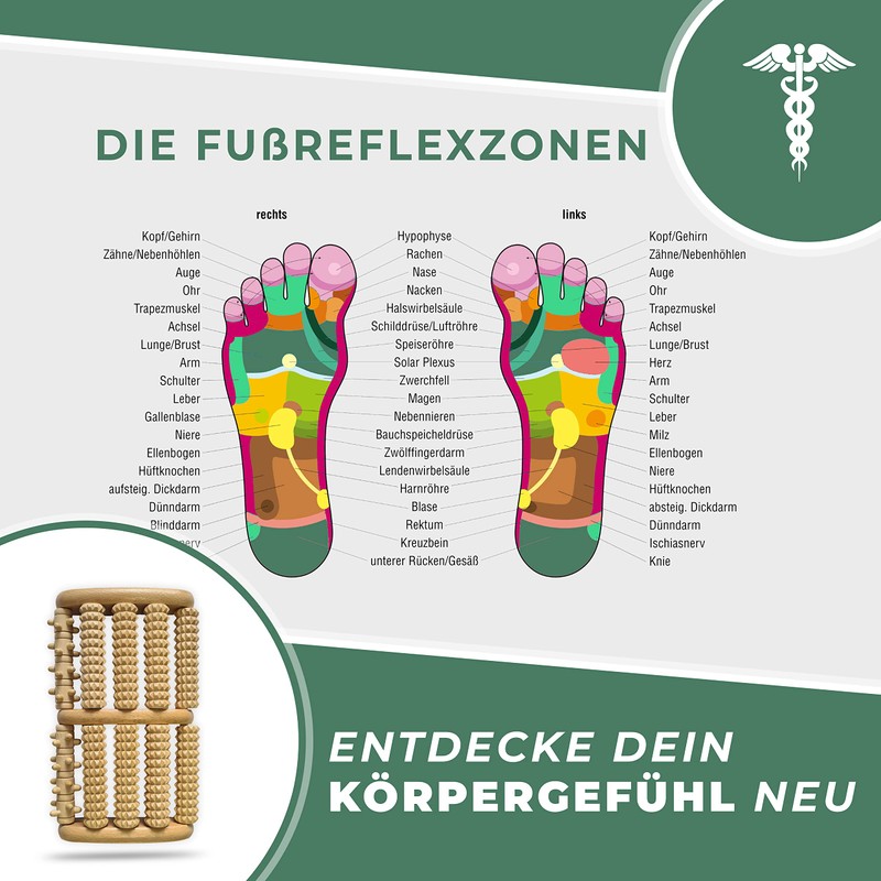 Relax Next - XXL Wooden Foot Massage Roller - Also