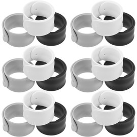 18 Pzas Bandas De Silicona Para Organizar Cables Y Sujetar Rollos De Papel Pulseras De Reutilizables Para Hogar Oficina Y Fiesta Flexibles Y Resistentes