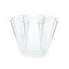 Two's Company Handkerchief 5 Section Vase, 8-Inch, Acrylic, Clear