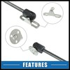 Hihaha Car Gas Spring Mounting Bracket 10mm with Screws Set