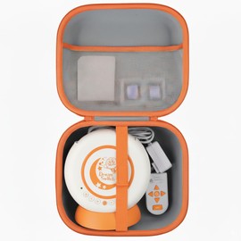 (Case Only) SEGA FABVE SE GA FAVE Moving Picture Book Projector DreamSwitch ANPANMAN Storage Case for Anpanman Toys, Off-White-Orange-co2CREA