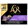 L'OR Espresso Lungo Profondo Coffee Pods x40 Intensity 8 (Pack