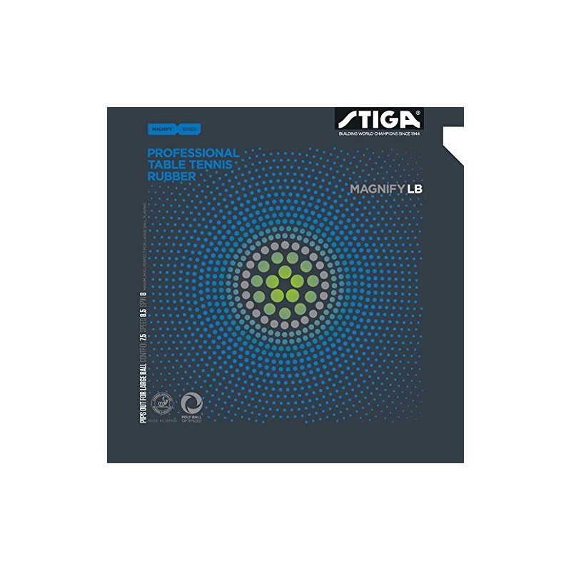 STIGA(スティガ) 卓球 ラバー ラージボール用表ソフト マグニファイ LB レッド 特厚 1713010522