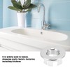 Pack of 2 Sink Overflow Covers, Sink Overflow Ring, Round