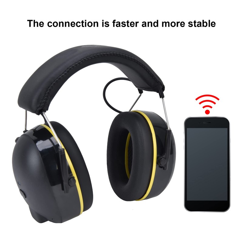 Fdit Hearing Protection Earmuffs, Multifunctional Bluetooth Garden Mower Noise Cancellation,