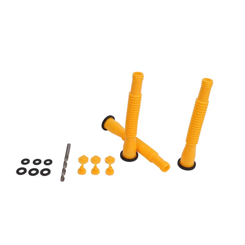 3 Sets Gas Can Spout Replacement Flexible Hoses Vent Covers