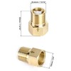 QWORK 2Pcs Brass One-way Check Valve, 1/2" Female to 1/2"