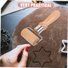 Mobestech Non Stick Wooden Rolling Pin for Baking Shaped Pastry