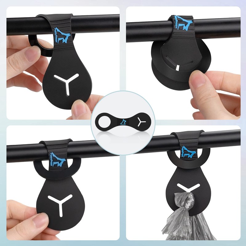 PuppyDoggy Dog Poop Bag Holder for Leash Waste Bag Carrier