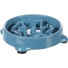 Flamingo Slow Feeder Bowl Beno – Round, Petrol, 16x16x3.5 cm,