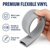 3-Pack 36 Inch Door Threshold Seal Replacement Insert, Gray Vinyl