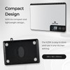 ZAKTAB Stainless Steel Digital Kitchen Scale with Tempered Glass Surface