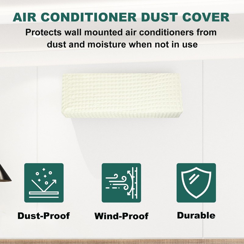 PATIKIL 37.8" Air Conditioner Cover, Indoor AC Cover Knitted Dustproof