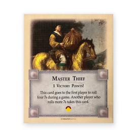 Tabletop Monthly Master Thief Card compatible with Catan's Settlers of Catan, Seafarers, and Catan Expansions, 5th Edition