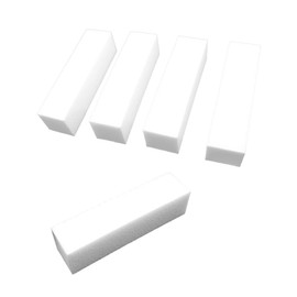 Baluue 4-Sided Nail Buffer Block White High Elastic Cotton Non-Sanding Sponge Nail File for Manicure and Pedicure Care