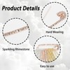 12Pcs Rhinestone Safety Pins 3 Colors Rhinestone Brooch Decorative Brooch