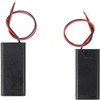 単4電池用バッテリーボックス3個、3Vバッテリーボックス（線付き）2x1.5V 単4電池ボックス AAA電池スタンド（3個）