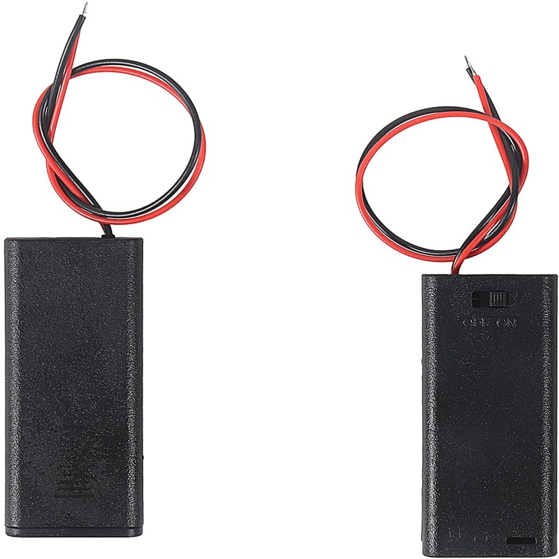 単4電池用バッテリーボックス3個、3Vバッテリーボックス（線付き）2x1.5V 単4電池ボックス AAA電池スタンド（3個）