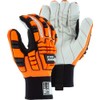 Majestic 21262HO/13 Knucklehead Driller X10 Mechanics Glove with Cotton Palm
