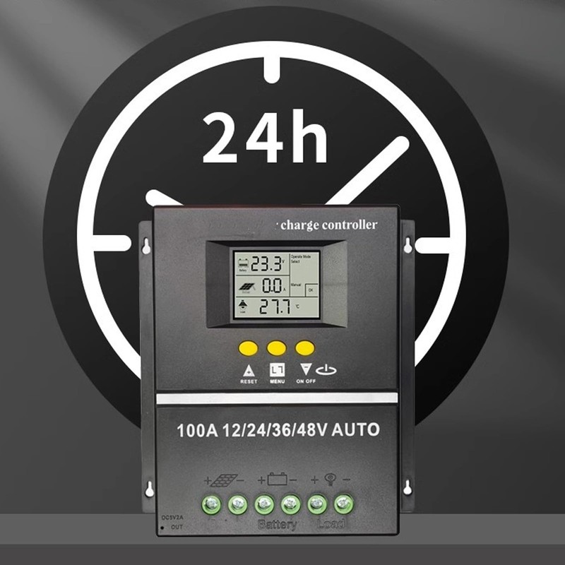 MPPT Solar Charge Controller 100A 12V 24V 36V 48V Automatic