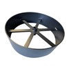 HEAVY DUTY 10" CARRIAGE STYLE STEEL SMOKER WHEEL FOR CUSTOM