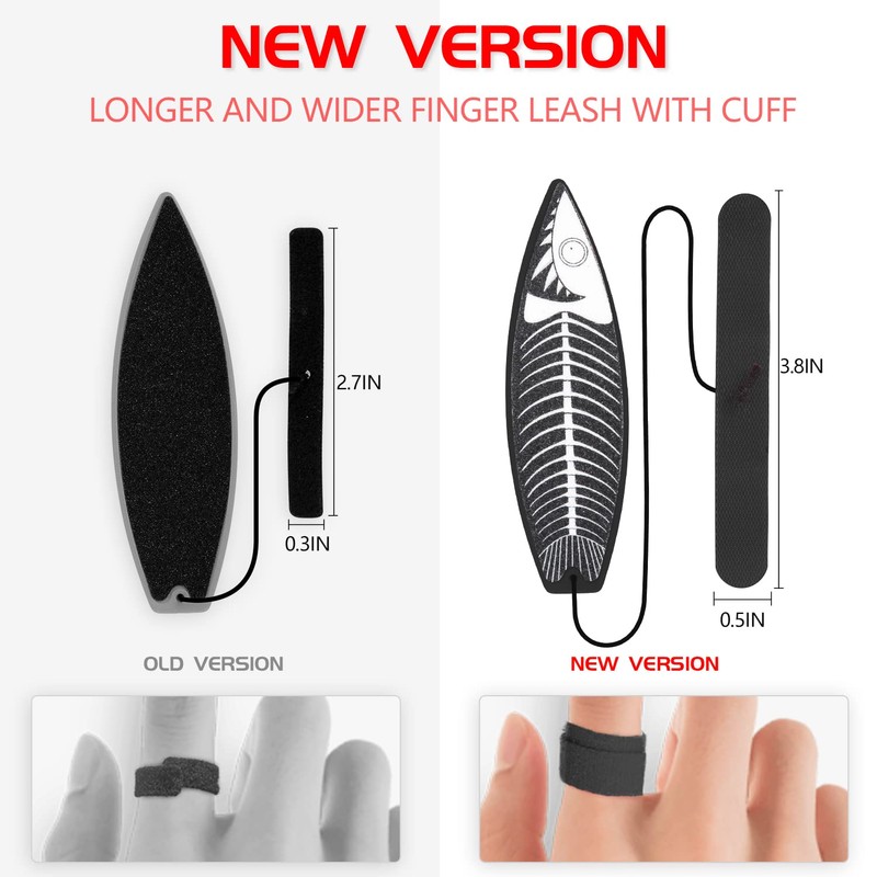 JUNIQUTE Finger Surfboard-Mini Surfboard for Kids and Surfers with Eye-catching