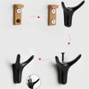 Tread star Pack of 5 Coat Hooks, Double Wall Hooks,