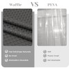 SORTTO No Hook Shower Curtain with Snap in Liner Set