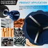 Hakkin 2Pcs Tungsten Carbide Deburring External Chamfer Tool 1/8"-3/4"(3mm-20mm), Deburring