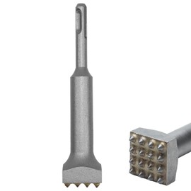 Electric Hammer Chisel Flower Hammer Drill Bit Mist Chisel Demolition Bushing Tool Bit 16 Teeth SDS-Max Chisel with Square Head for Stone Slabs/Bridges/Wall