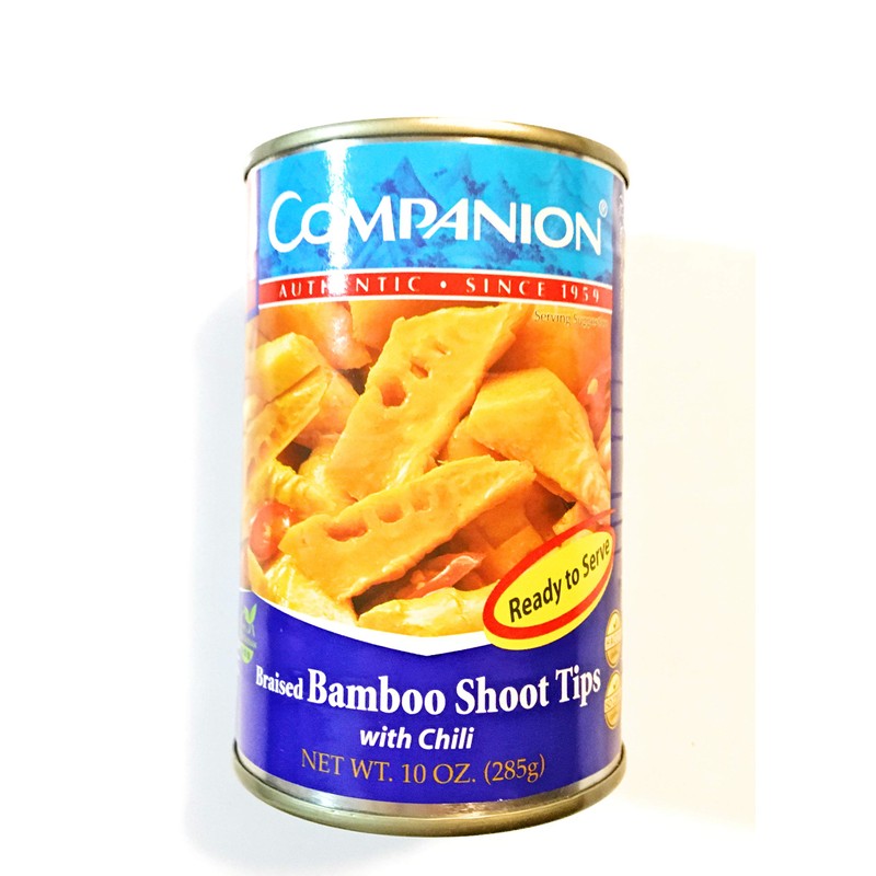 3 Pack Companion Braised Bamboo Shoot Tips With Chili (10