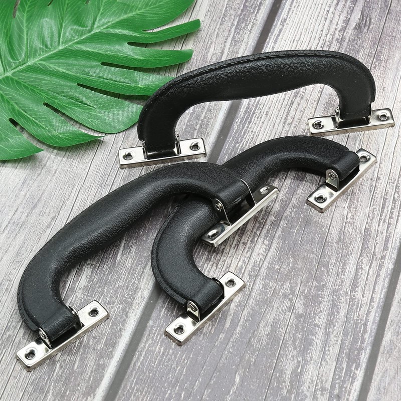 BokWin Black Plastic Luggage Handle,6.1 Inch/155mm Antique Suitcase Handle Pull,Imitation