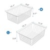 iSPECLE Freezer Organizer Bins - 4 Pack Upright Freezer Baskets