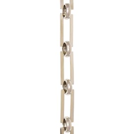 RCH Hardware CH-01-PN Brass Chandelier Chain, Polished Nickel (1 Foot)