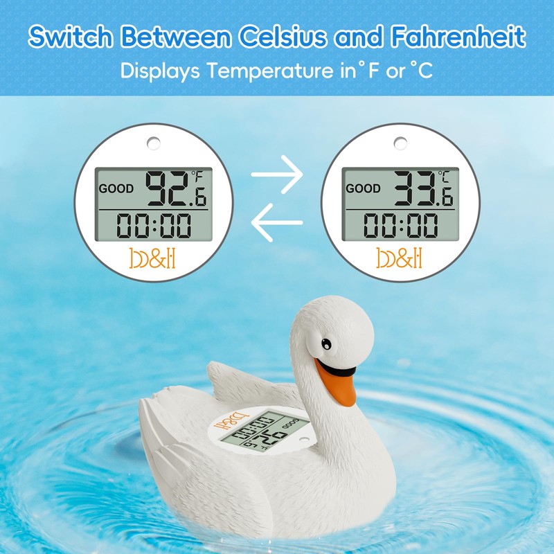 b&h Baby Bath Thermometer, Swan Digital Infant Safe Bath Thermometer