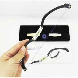 Line Ruler Permanent Makeup Measurement Eyebrow Ink Tattoo Mapping Silver GD08873 / 라인눈금자 영구 메이크업 측정 눈썹 잉크 문신 맵핑 실버 GD08873