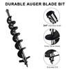 HeyJiaYu Earth Auger Drill Bits for Gas Powered Post Fence