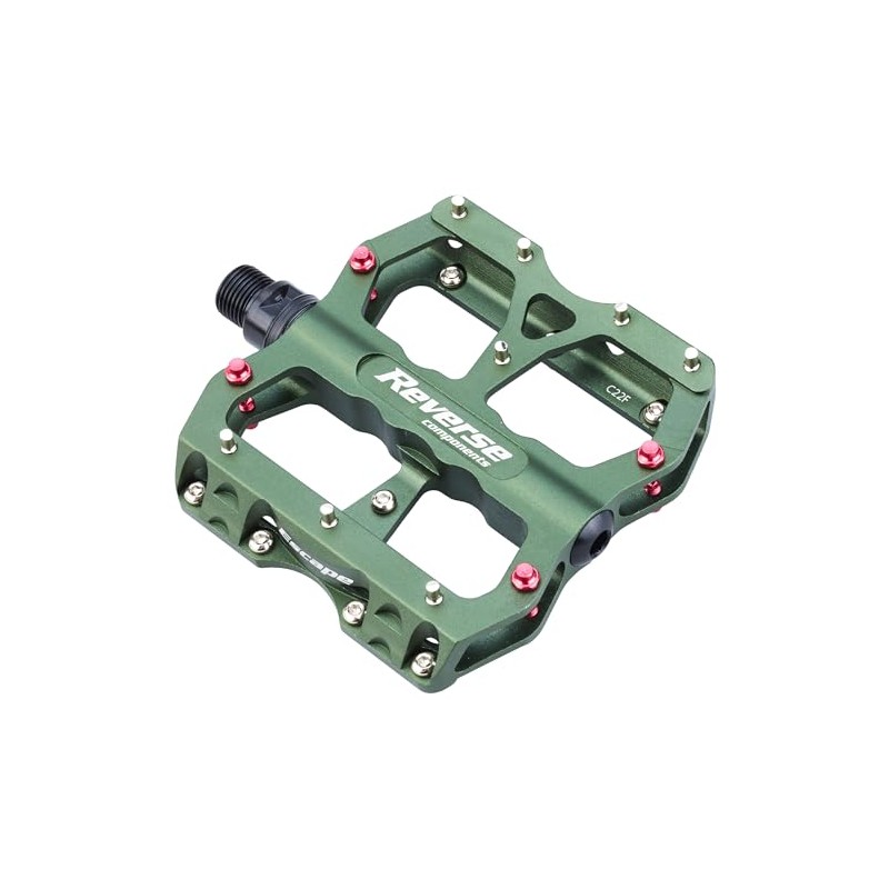 Reverse Pedal Escape Flat Bicycle Pedal Olive Green