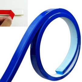 MULLSAN 10Feet Molding Trim Peel and Stick, 10x5mm Mirror Border Design, Wall Ceiling Floor Cabinet Tile Corner Edge Moulding (Blue)