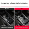 XITER Carbon Fibre Style Car Gear Shift Knob Console Panel